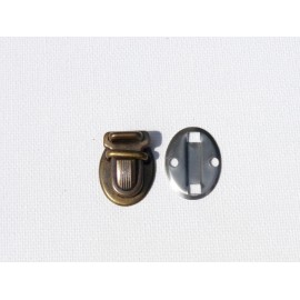 Fermoir Tuck couleur bronze 1,8 x 2,5 cm