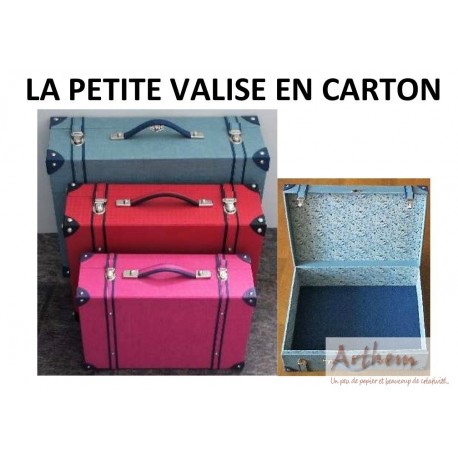 La petite valise en carton - Tutoriel de Christine Corbeau