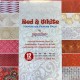 Pack Origami papiers imprimés indiens rouge/blanc