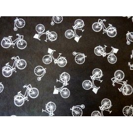 Bicyclettes et vélocipèdes blanc sur noir